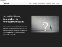 Tablet Screenshot of cadlink.fi